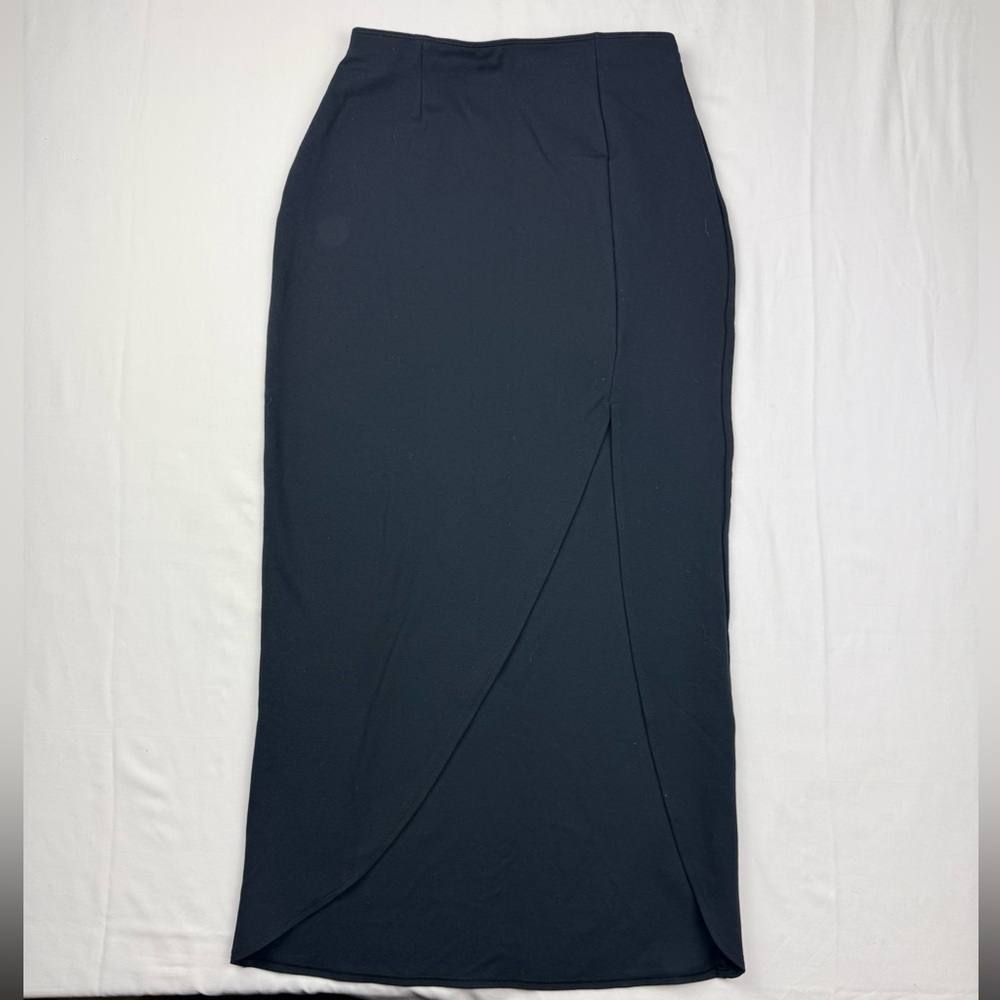 Abercrombie & Fitch Black‎ Ponte Midi Skirt